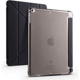 Tekno Grup Apple iPad 9.7 2018 (6.nesil) Kılıf Zore Tri Folding Kalem Bölmeli Standlı Kılıf-Siyah