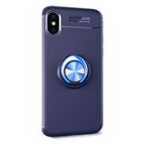 Tekno Grup Apple Iphone XR Ultra Korumalı Yüzüklü Manyetik Ravel Lacivert Cam Ekran Koruyucu