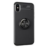 Tekno Grup Apple Iphone XR Ultra Korumalı Yüzüklü Manyetik Ravel Siyah Cam Ekran Koruyucu