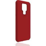 Tekno Grup General Mobile 20 Kılıf Mat Esnek Biye Silikon Kılıf-Kırmızı + Cam Ekran Koruyucu - general mobile gm 20