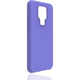 Tekno Grup General Mobile 20 Kılıf Mat Esnek Biye Silikon Kılıf-Lila + Cam Ekran Koruyucu - general mobile gm 20