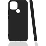 Tekno Grup General Mobile 21 Kılıf Mat Esnek Biye Silikon Kılıf-Siyah + Cam Ekran Koruyucu - general mobile gm 21