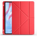 Tekno Grup Huawei Honor Pad X9 11.5' Kılıf Zore Tri Folding Kalem Bölmeli Standlı Kılıf-Kırmızı
