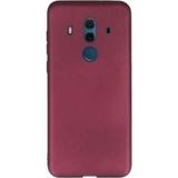 Tekno Grup Huawei Mate 10 Pro Mat Premium Silikon Kılıf - Bordo