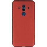 Tekno Grup Huawei Mate 10 Pro Mat Premium Silikon Kılıf - Kırmızı