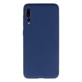 Tekno Grup Huawei P20 Pro Mat Premium Silikon Kılıf - Lacivert + Cam Ekran Koruyucu