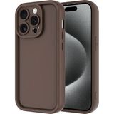 Tekno Grup iPhone 15 Pro Kılıf Kamera Korumalı Kalın Silikon Üstün Koruma Tkg - Kahverengi
