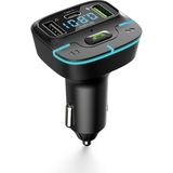 Tekno Grup Jops F9 Araç Fm Transmitter 5.3 Bluetooth Araç Kiti USB ve Type-C 18W Hızlı Şarjlı Çakmaklık Girişli Müzik çalar ve Telefon Görüşmesi