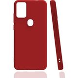 Tekno Grup Reeder P13 Blue Max Pro 2021 (128GB / 6gb) Kılıf Mat Esnek Biye Silikon Kılıf Kırmızı