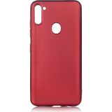 Tekno Grup Samsung Galaxy A11 Mat Premium Bordo Silikon Cep Telefonu Kılıf