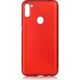 Tekno Grup Samsung Galaxy A11 Mat Premium Kırmızı Silikon Cep Telefonu Kılıf