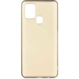 Tekno Grup Samsung Galaxy A21S Mat Premium Gold Silikon Cep Telefonu Kılıf