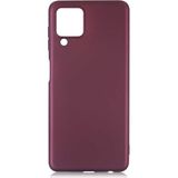 Tekno Grup Samsung Galaxy A22 4g Kılıf Mat Premium Silikon Kılıf Mürdüm - Bordo