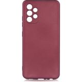 Tekno Grup Samsung Galaxy A32 4g Kılıf Mat Premium Silikon Kılıf Mürdüm - Bordo