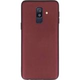 Tekno Grup Samsung Galaxy A6 2018 Mat Premium Bordo Silikon Kılıf