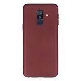 Tekno Grup Samsung Galaxy A6 Plus Mat Premium Bordo Silikon Kılıf