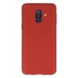 Tekno Grup Samsung Galaxy A6 Plus Mat Premium Kırmızı Silikon Kılıf