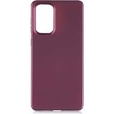 Tekno Grup Samsung Galaxy A73 Kılıf Mat Premium Silikon Kılıf Mürdüm - Bordo