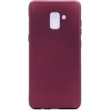 Tekno Grup Samsung Galaxy A8 Plus Mat Premium Bordo Silikon Kılıf