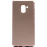 Tekno Grup Samsung Galaxy A8 Plus Mat Premium Gold Silikon Kılıf