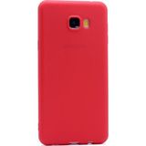 Tekno Grup Samsung Galaxy C5 Pro Mat Premium Kırmızı Silikon Kılıf