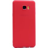 Tekno Grup Samsung Galaxy C7 Pro Mat Premium Kırmızı Silikon Kılıf