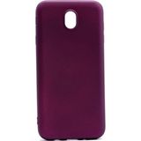 Tekno Grup Samsung Galaxy J7 Pro Mat Premium Bordo Silikon Kılıf