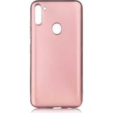 Tekno Grup Samsung Galaxy M11 Mat Premium Bordo Silikon Cep Telefonu Kılıf