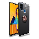 Tekno Grup Samsung Galaxy M30S Kılıf Ultra Korumalı Yüzüklü Manyetik Ravel Silikon Siyah - Rose - Siyah - Rose Gold