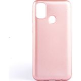 Tekno Grup Samsung Galaxy M31 Mat Premium Cam Ekran Koruyucu Rose Silikon Cep Telefonu Kılıf