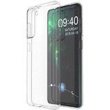 Tekno Grup Samsung Galaxy S21 Fe Kılıf Lüx Şeffaf Süper Silikon Kılıf + Cam Ekran Koruyucu