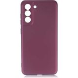 Tekno Grup Samsung Galaxy S21 Fe Kılıf Mat Premium Silikon Kılıf Mürdüm