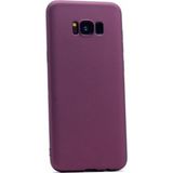 Tekno Grup Samsung Galaxy S8 Plus Mat Premium Bordo Silikon Kılıf