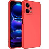 Tekno Grup Xiaomi Redmi Note 12 Pro 5g Kılıf Içi Kadife Yumuşak Lansman Kılıf-Kırmızı