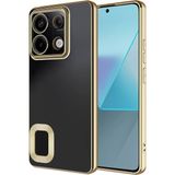Tekno Grup Xiaomi Redmi Note 13 Pro 5g Kılıf Kamera Korumalı Logo Gösteren Omega Kapak + Cam Ekran Koruyucu - Gold
