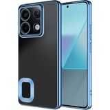 Tekno Grup Xiaomi Redmi Note 13 Pro 5g Kılıf Kamera Korumalı Logo Gösteren Omega Kapak + Cam Ekran Koruyucu - Mavi