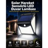 tekno Güneş Enerjili Sensörlü Duvar Lambası Bahçe Lamba Suya Dayanıklı Bahçe Aydınlatma 20