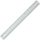 Tekno İstanbul Çift Taraflı Paslanmaz Çelik Metal Cetvel 50 cm