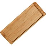 Tekno İstanbul Orta Boy Bambu Dikdörtgen Uzun Sunum Tabağı / Sunum Tepsisi 35 cm - 1 Adet