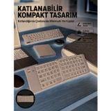 tekno Kablosuz Katlanabilir Bluetooth Klavye Telefon Tablet Bilgisayar Uyumlu 2026