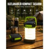 tekno Katlanabilir Kamp Lambası Solar Fener Görünümlü 3 Kademeli Şarjlı 2026