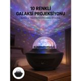 tekno Masa ve Gece Lambası Renkli Projektör Işıklı Disko Topu Bluetooth Hoparlör 2026