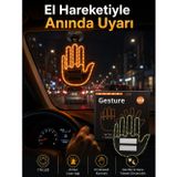 tekno Pilli Led Işık Araç Camı İçin Uzaktan Kumandalı El Simgesi 2026