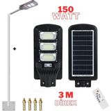 Tekno Solen Güneş Enerjili Bahçe Lambası Direkli 200 Watt