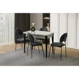 Tekno Suna Mdf Açılır Mutfak Masa Sandalye Takımı 60X100