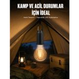 tekno Taşınabilir Askılı Ampul Kamp Lambası Askılı Type-C Şarjlı Bahçe Lambası 2026