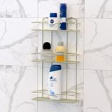 Tekno-tel 3 Katlı Banyo Rafı Altın Bk013