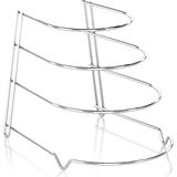 Tekno-tel 4 Katlı Metal Organizer Tava Rafı Krom KB086 - Gri