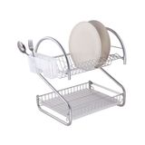 Tekno-tel Dikdörtgen 2 Katlı 44.5x30.6x13.5 cm Modüler Krom Bulaşıklık
