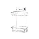 tekno-tel EasyFix Yapışkanlı 2 Katlı Kozmetik Banyo Rafı